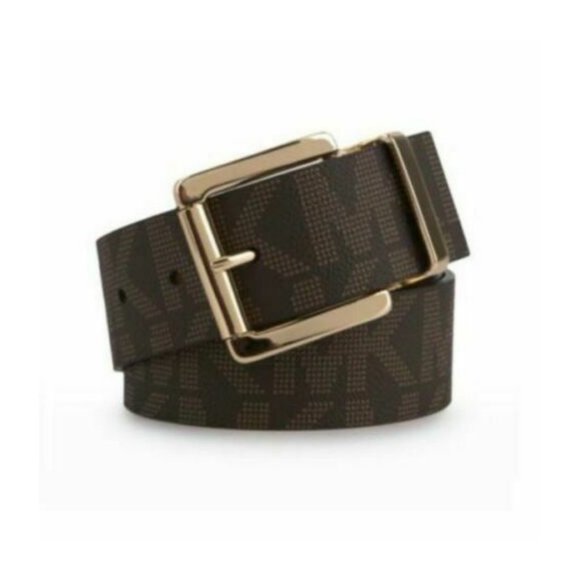 Michael Kors Brown Chocolate Signature Logo Belt